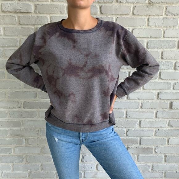 Bleach Dye Sweatshirt  Sz Large Purple Blue Sz Large - Picture 8 of 9